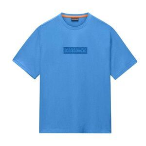Napapijri Mens Box Logo T-Shirt / Blue
